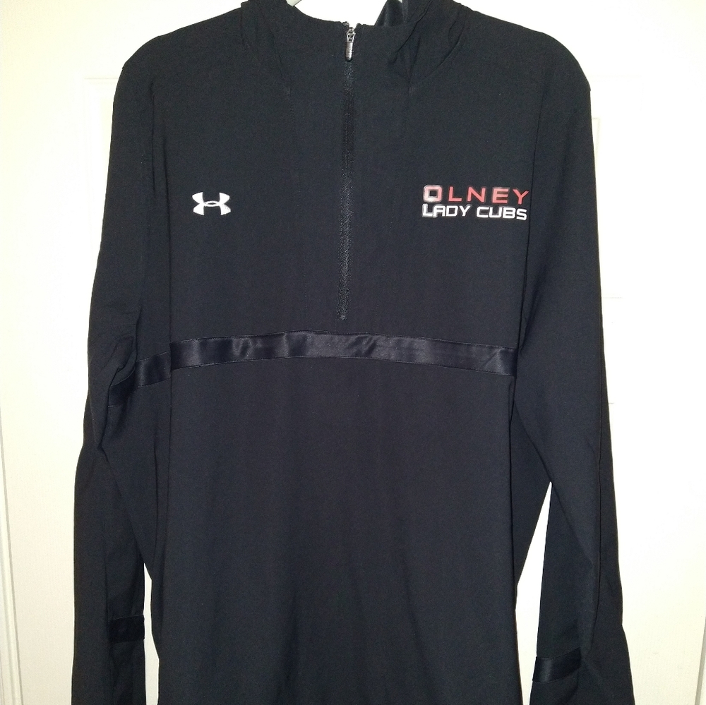 Under Armour Loose Hooded 1/4 Zip Pullover Jacket Women's sz XXL